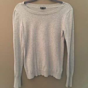 Gray and sparkles knit top from EXPRESS